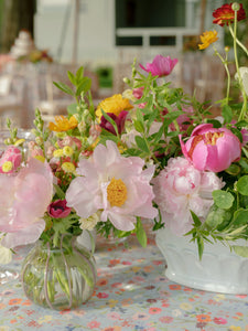 Scalloped Floral Vase in Lavender
