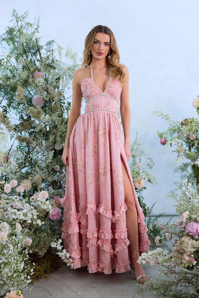 The Scarlette Dress in Light Pink Tapestry Rose | Over The Moon The Scarlette Dress in Light Pink Tapestry Rose | Over The Moon