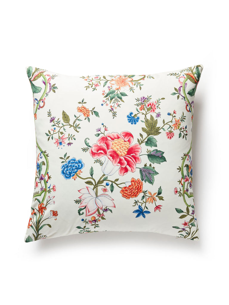 Camellia Trellis Pillow in Cream Multi