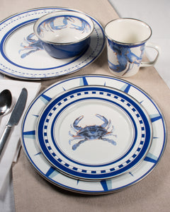 Dinner Plates in Blue Crab, Set of 4
