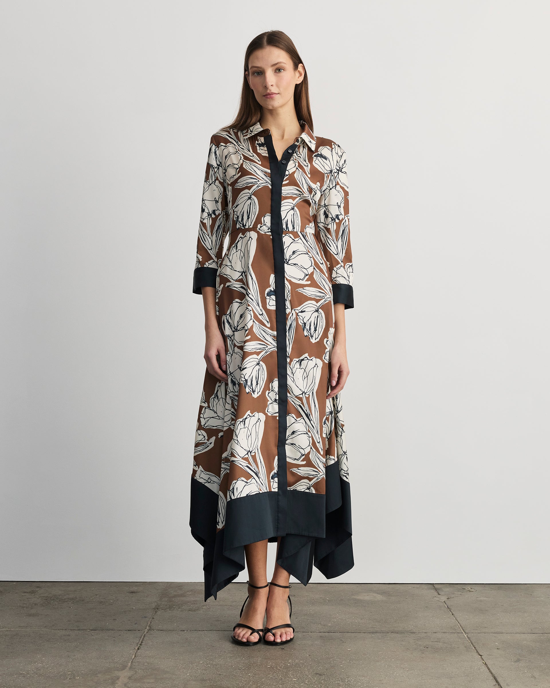 Selene Dress in Acorn Multi