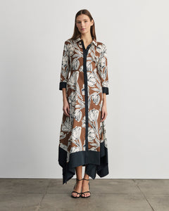 Selene Dress in Acorn Multi