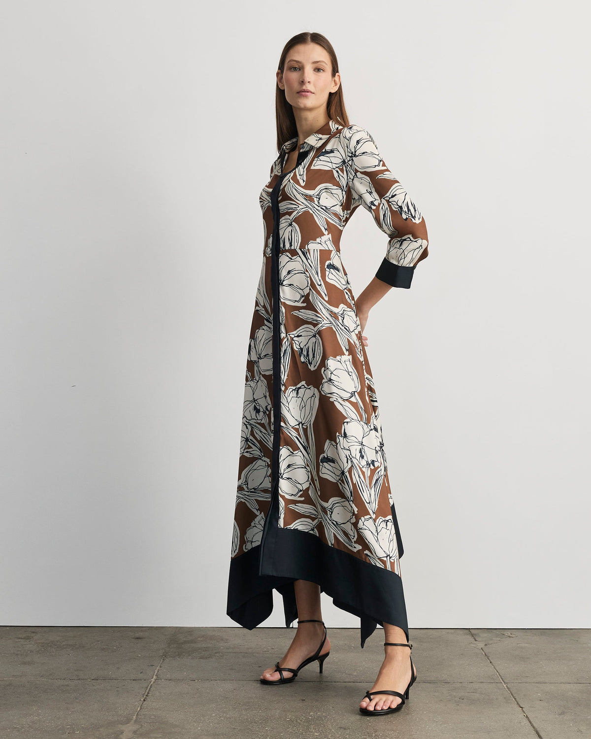 Selene Dress in Acorn Multi