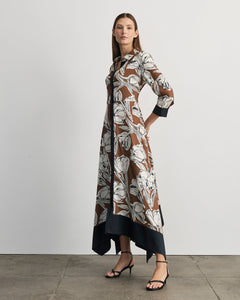 Selene Dress in Acorn Multi