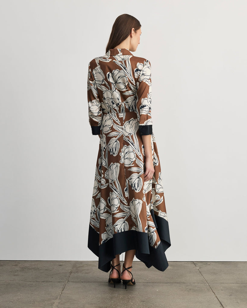 Selene Dress in Acorn Multi