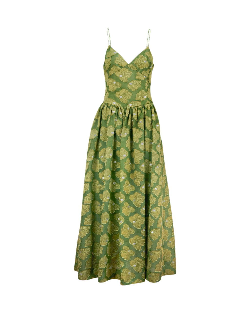 serena brunch dress Casual Boho T-Shirt Maxi Dress – V-Neck Side Slit Summer Dress in Green | Women's Boho Fashion | XXL main image 1