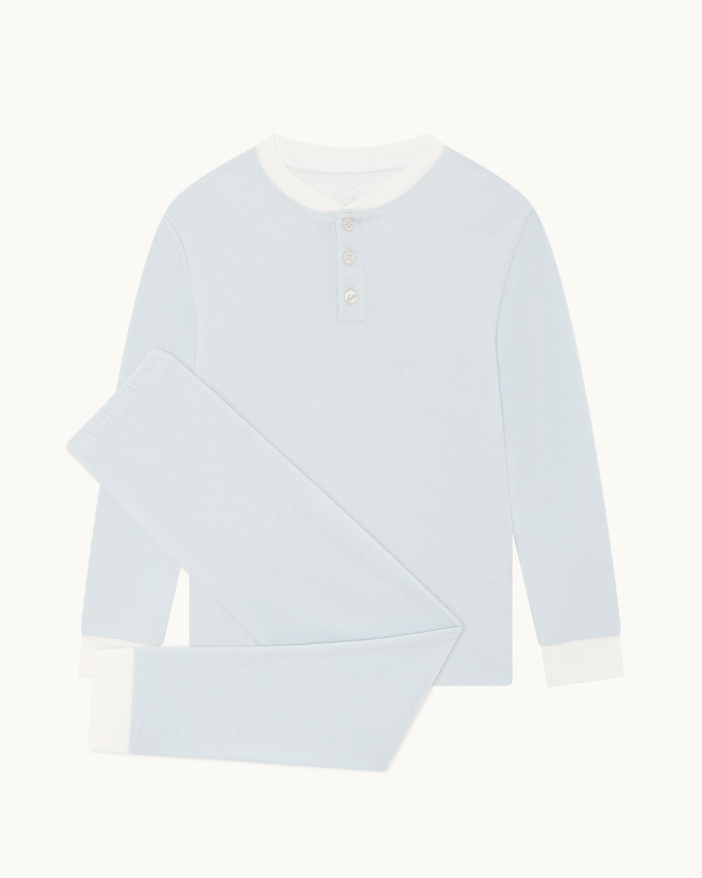 Derek Stripe Child Pajama 2-Piece Set in Blue