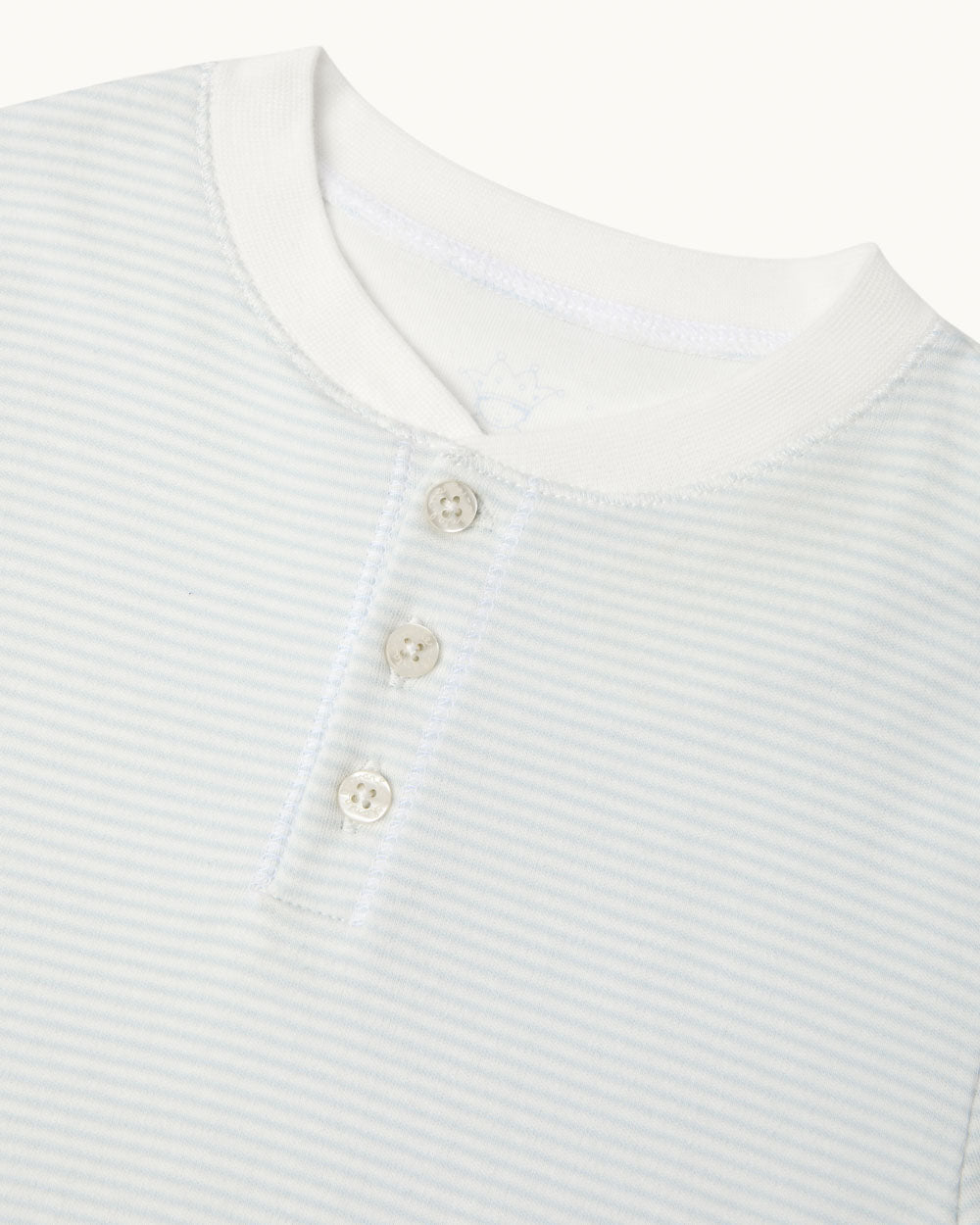 Derek Stripe Child Pajama 2-Piece Set in Blue