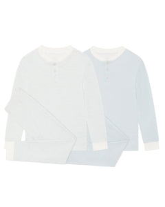 Derek Stripe Child Pajama 2-Piece Set in Blue