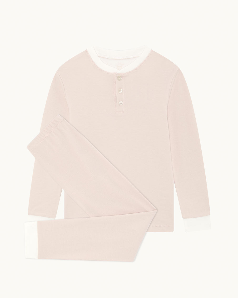 Derek Stripe Child Pajama 2-Piece Set in Pink