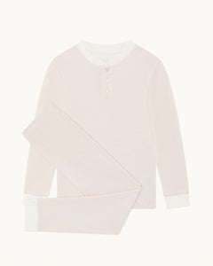 Derek Stripe Child Pajama 2-Piece Set in Pink