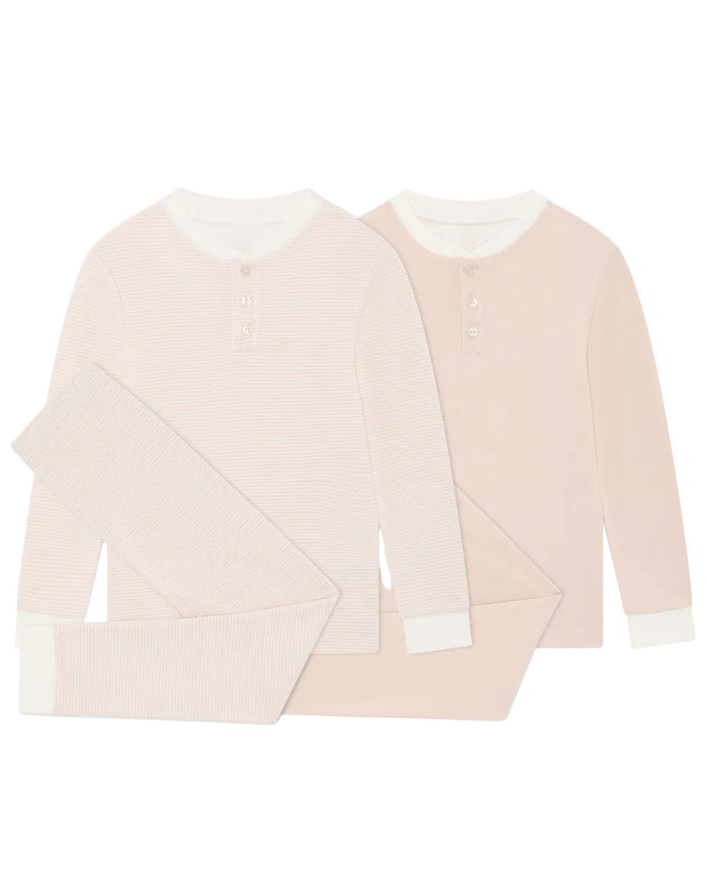 Derek Stripe Child Pajama 2-Piece Set in Pink