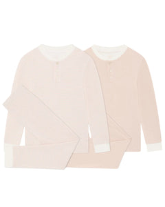 Derek Stripe Child Pajama 2-Piece Set in Pink
