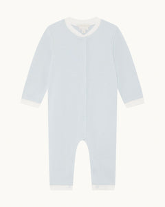 Dalton Stripe Romper 2-Piece Set in Blue
