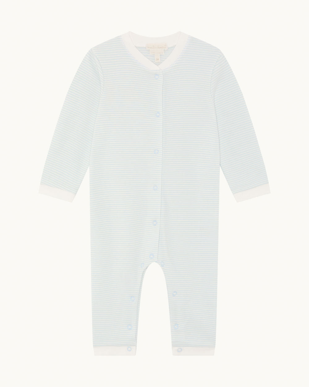 Dalton Stripe Romper 2-Piece Set in Blue