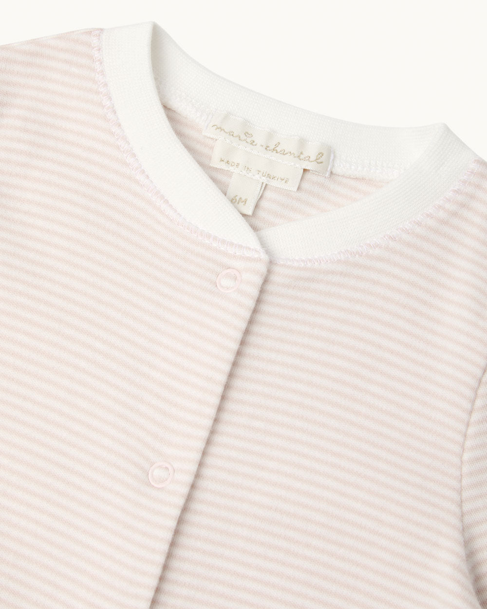Dalton Stripe Romper 2-Piece Set in Pink