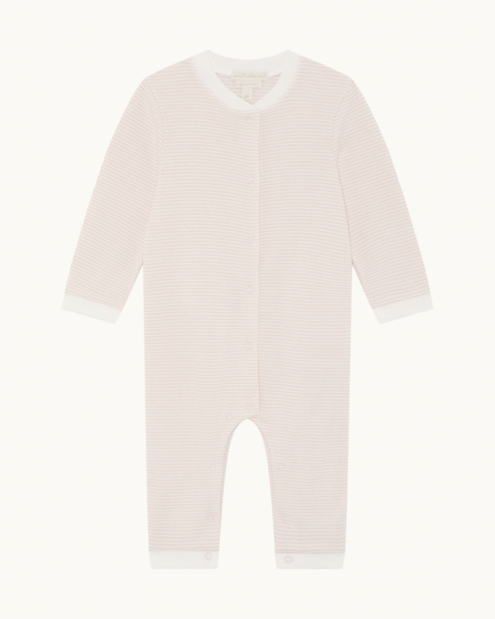 Dalton Stripe Romper 2-Piece Set in Pink