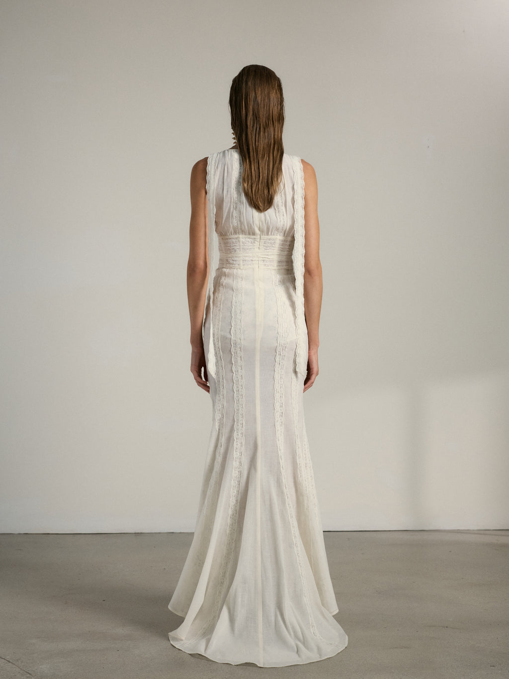 The Seville Dress in Eggshell