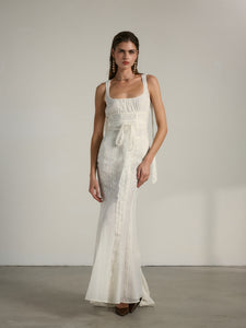 The Seville Dress in Eggshell