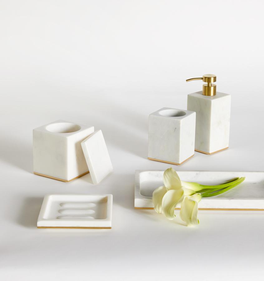 Pietra Marble Storage Jar