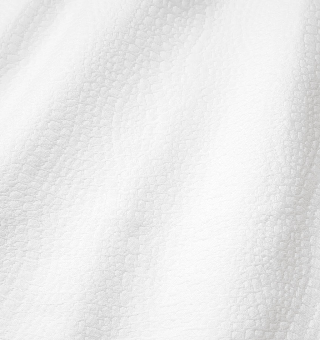 Cobblestones Coverlet in White
