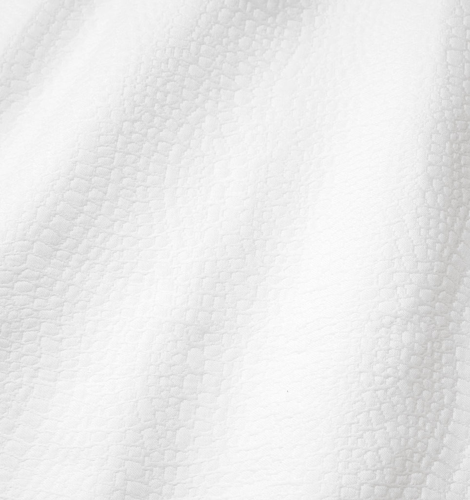 Cobblestones Coverlet in White
