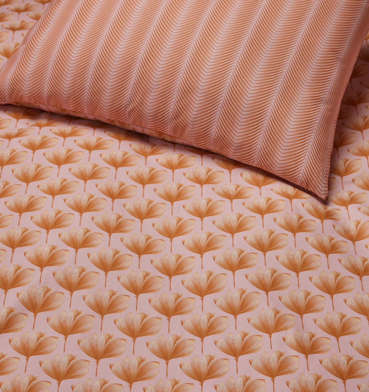 Edna Sham in Pink & Orange
