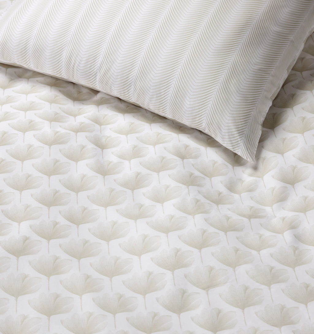 Edna Sham in White & Beige
