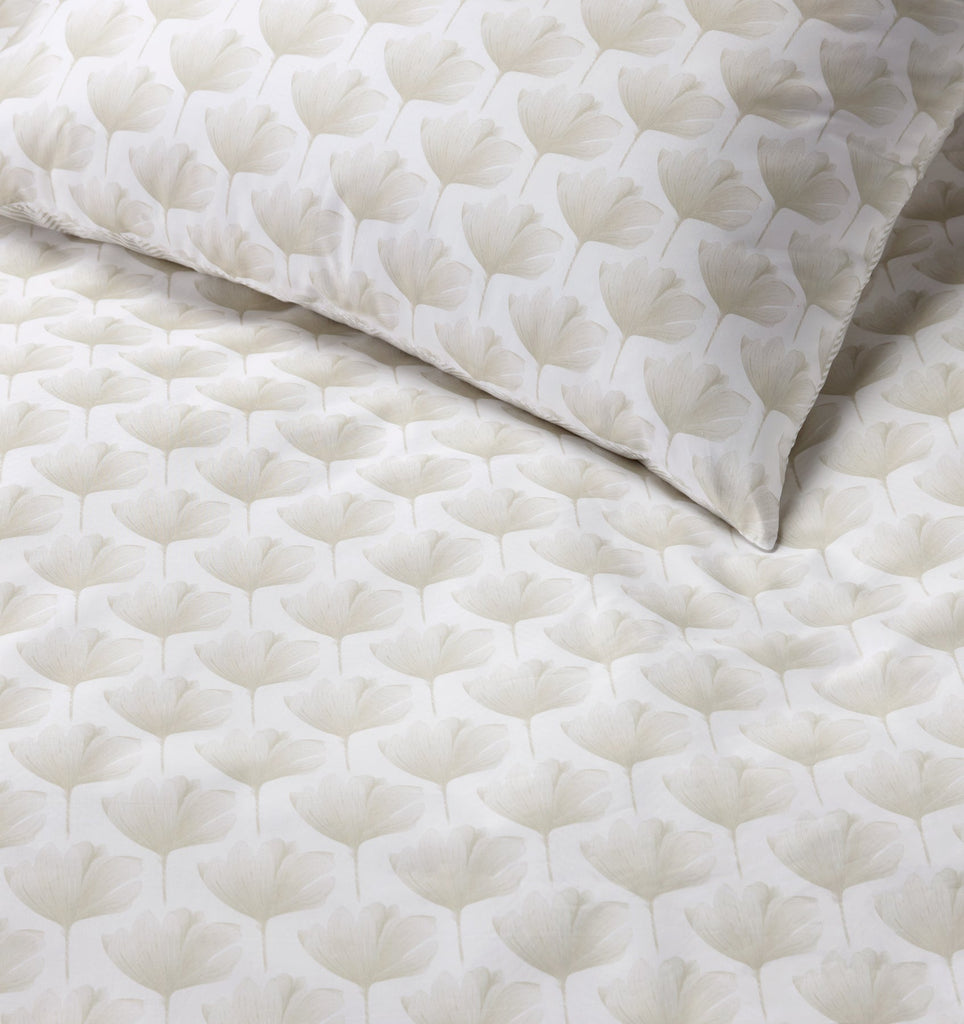 Edna Sham in White & Beige