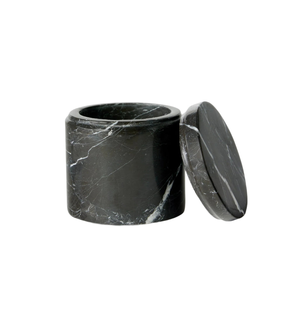 Marquina Storage Jar in Black