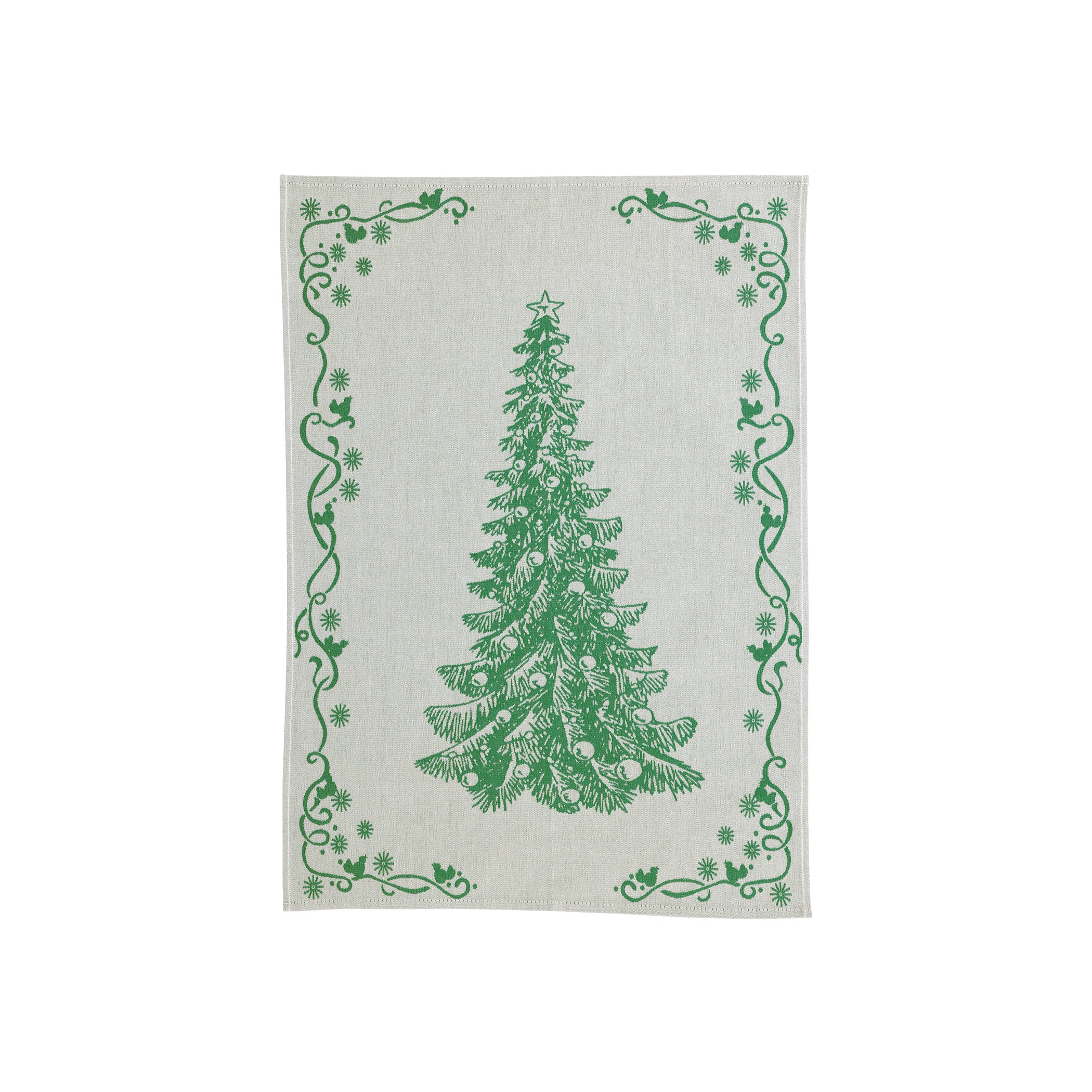 Strofinaccio Tree Dish Towels in Green, Set of 2