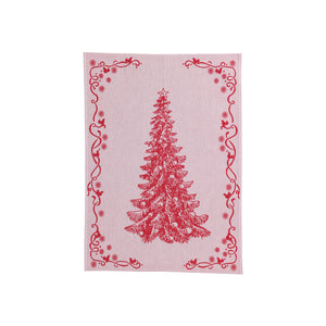 Strofinaccio Tree Dish Towels in Red, Set of 2
