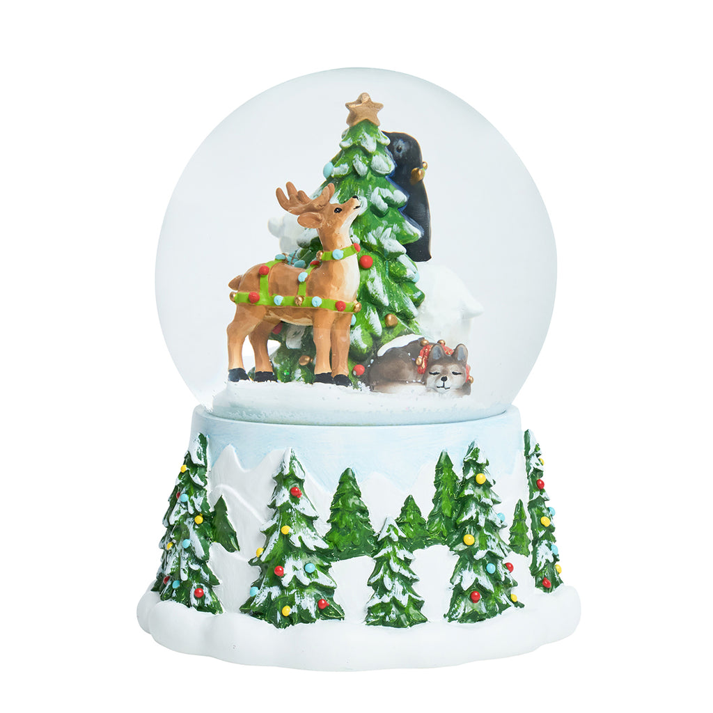 Berry & Thread North Pole Animal Snow Globe
