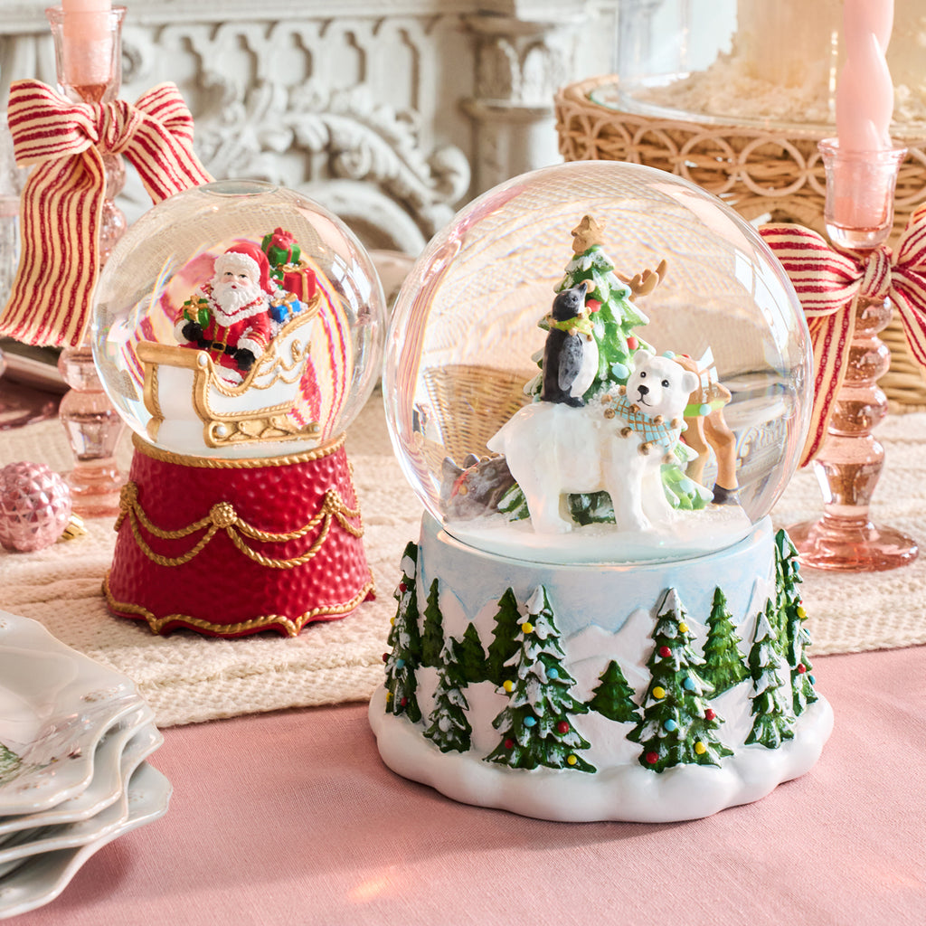 Berry & Thread North Pole Animal Snow Globe