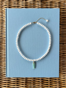Shay Fish Necklace in White