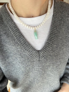 Shay Fish Necklace in White