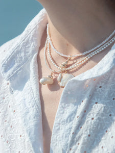 Small Spiral Shell Charm in Multi