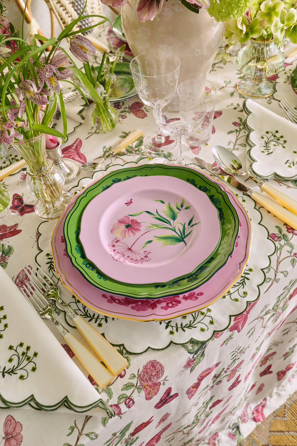 Spring Linen Placemat in Green