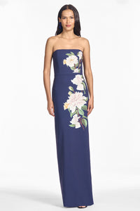 Embellished Sophia Gown in Evening Gardenia