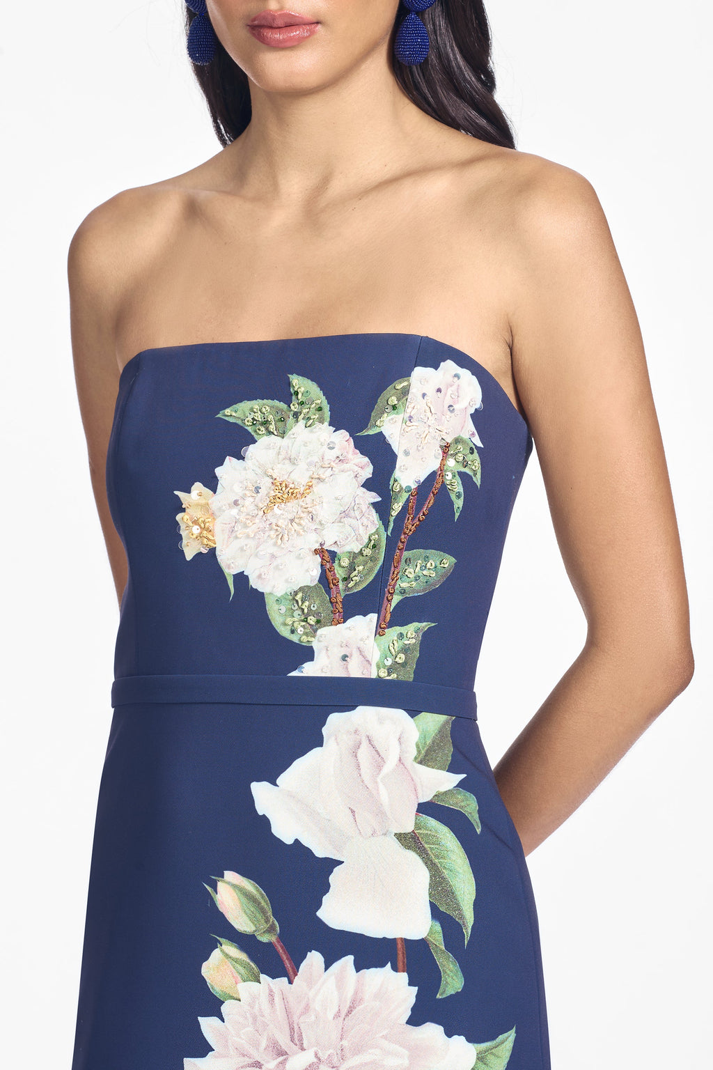Embellished Sophia Gown in Evening Gardenia