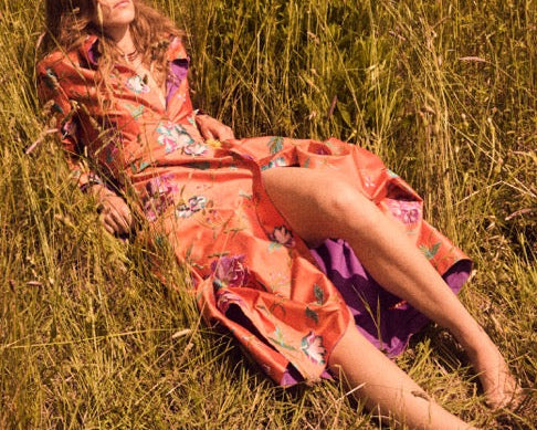 Cesira Duster Coat Dress in Garden of Eden