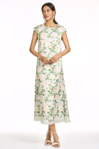 Embellished Annette Dress in Celadon Sweetbriar