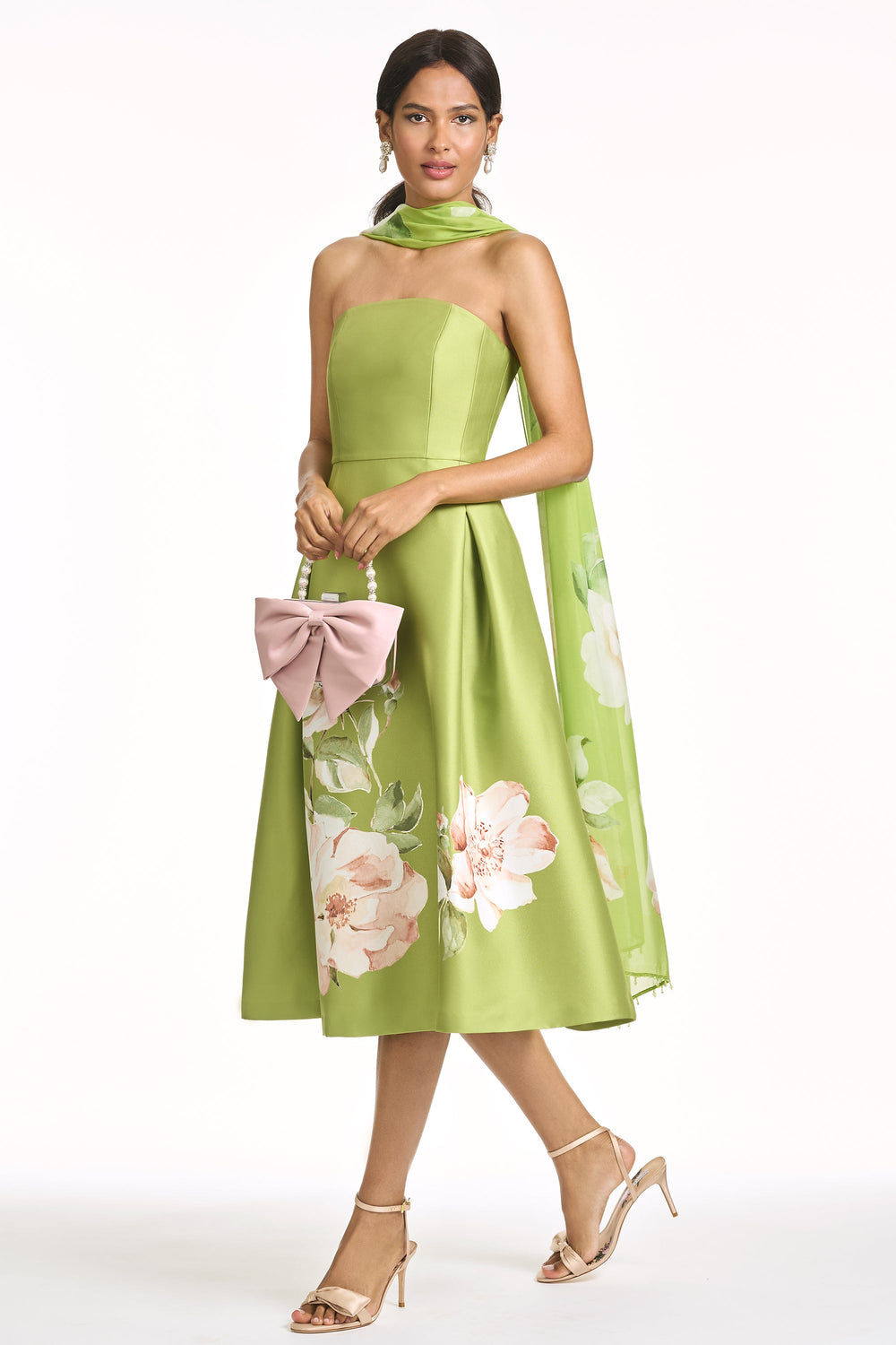 Shay Dress in Peridot Corsage