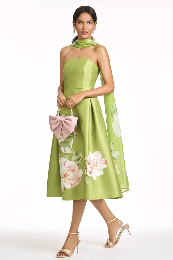 Sachin & Babi Shay Dress - Peridot Corsage - Size 4