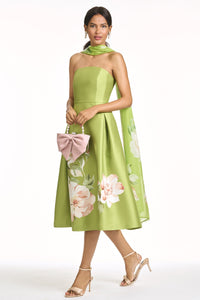 Shay Dress in Peridot Corsage
