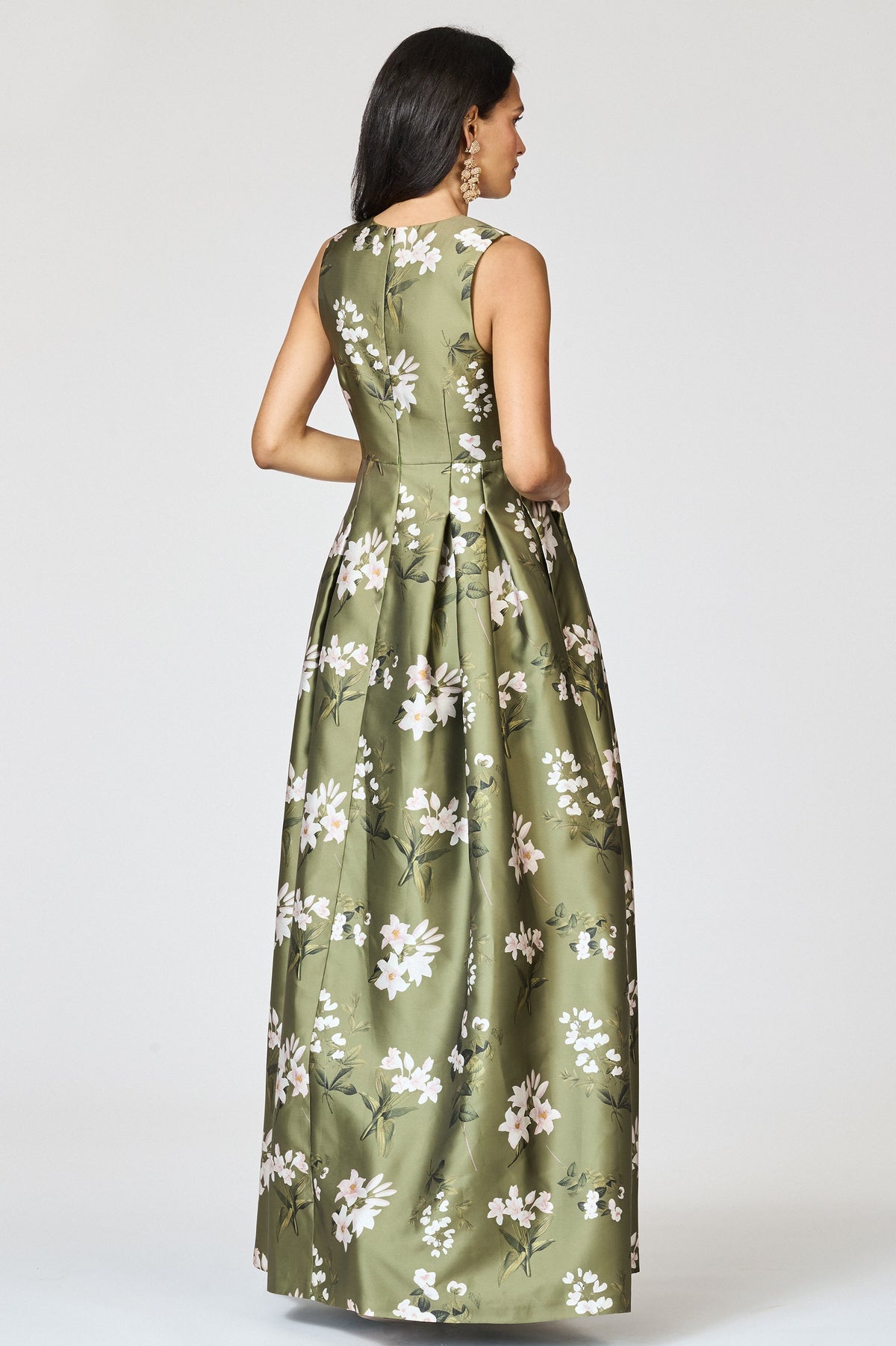 Brooke Gown in Moss Formosa