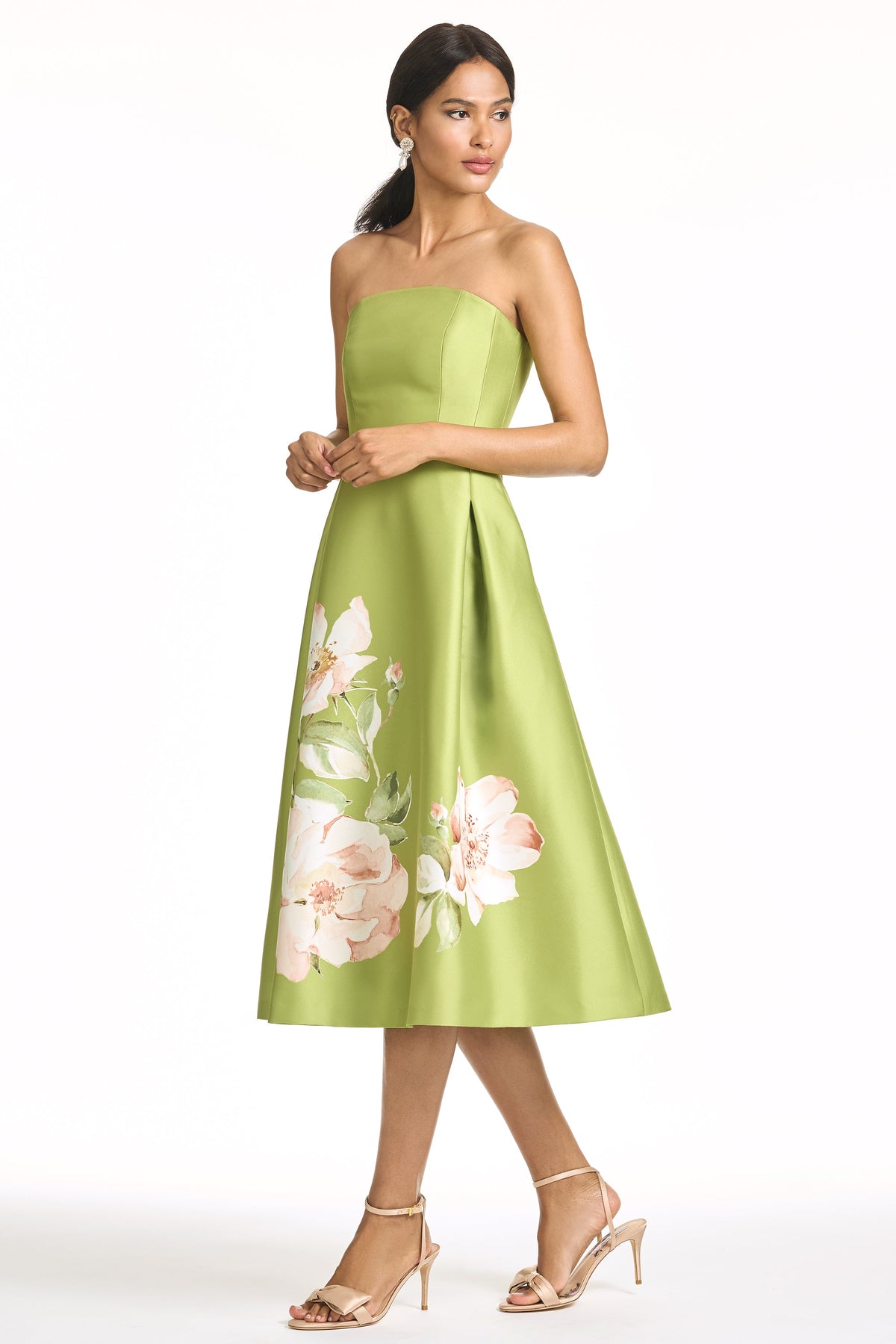 Shay Dress in Peridot Corsage
