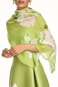 Shay Dress in Peridot Corsage