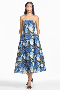 Shay Dress in Porcelain Botanica