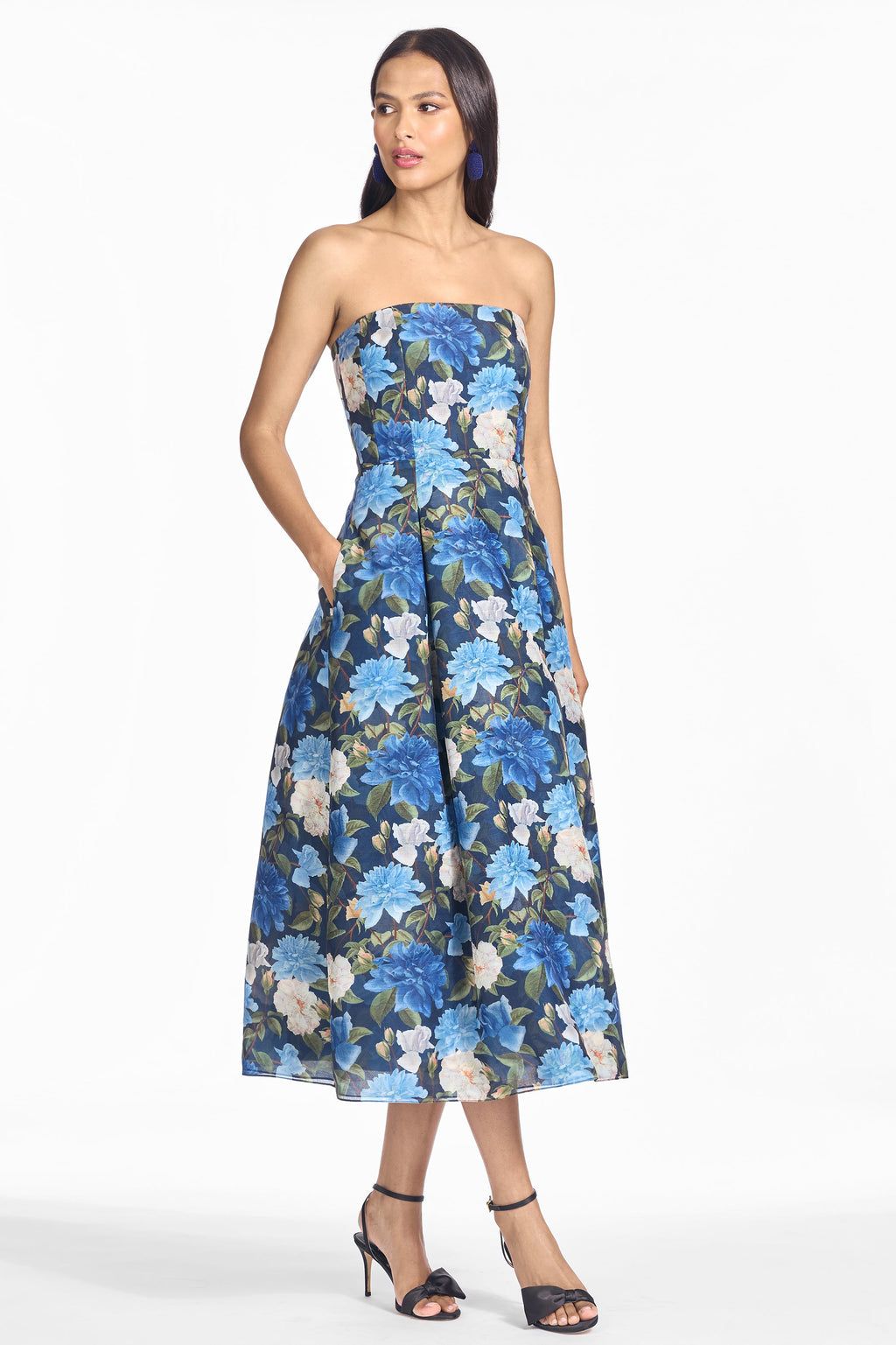 Shay Dress in Porcelain Botanica